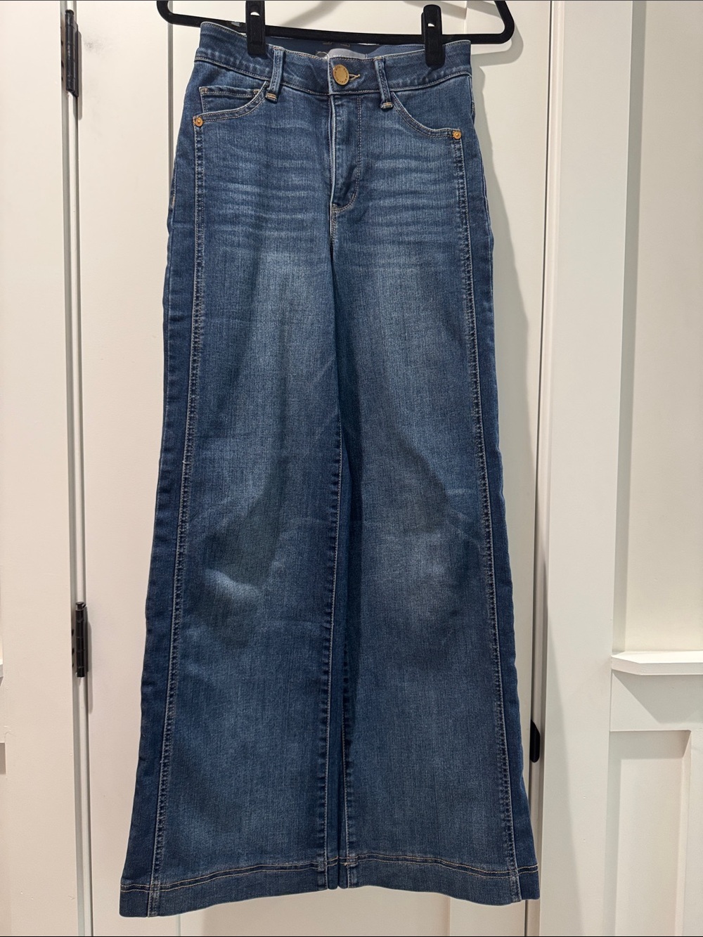 Wit & Wisdom Mid-Blue Wide-Leg Jeans